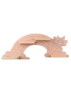 tonies Kindermöbel|Regale & Schränke<Wandregal "Hinter dem Regenbogen" in Natur - (B)64 x (H)25 x (T)1,6 cm