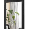 COSTWAY Spiegel<Wandspiegel 76,5 cm x 56 cm in Schwarz