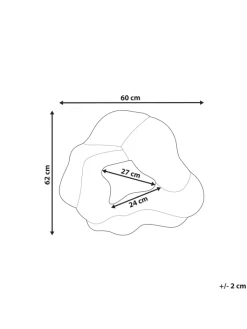 Beliani Spiegel<Wandspiegel ABASZA in Bunt - (W) 60 x (H) 62 x (L) 2 cm