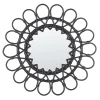 Beliani Spiegel<Wandspiegel BABAI in Schwarz - (W) 60 x (H) 60 x (L) 3 cm