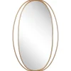 Beliani Spiegel<Wandspiegel BESSON in Gold - (W) 55 x (H) 90 x (L) 3 cm