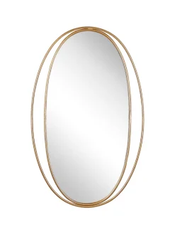 Beliani Spiegel<Wandspiegel BESSON in Gold - (W) 55 x (H) 90 x (L) 3 cm
