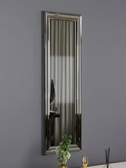 Evila Spiegel<Wandspiegel "Boss" in Transparent/ Silber - (B)30 x (H)90 cm