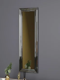 Evila Spiegel<Wandspiegel "Boss" in Transparent/ Silber - (B)30 x (H)90 cm