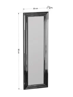 Evila Spiegel<Wandspiegel "Boss" in Transparent/ Silber - (B)30 x (H)90 cm