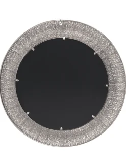 Beliani Spiegel<Wandspiegel CHANNAY in Silber - (W) 80 x (H) 80 x (L) 5 cm