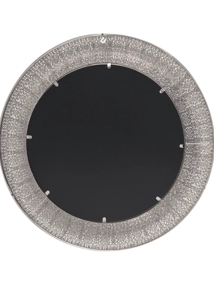 Beliani Spiegel<Wandspiegel CHANNAY in Silber - (W) 80 x (H) 80 x (L) 5 cm