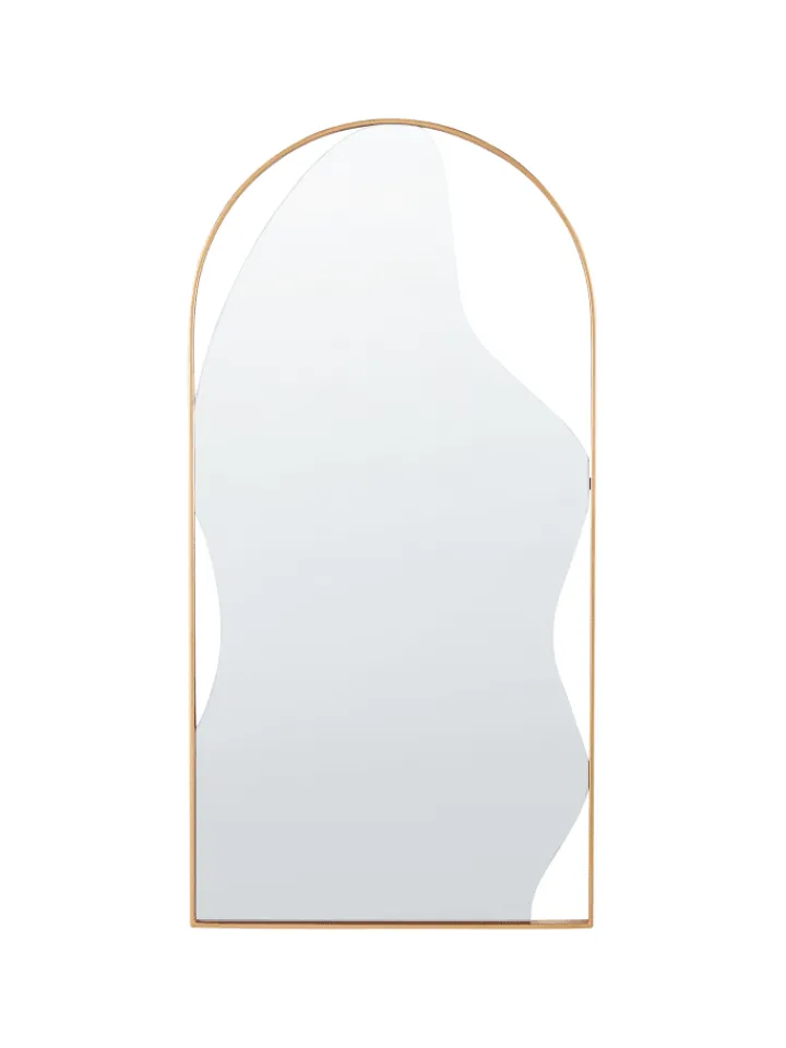 Beliani Spiegel<Wandspiegel COLOMBIER in Gold - (W) 41 x (H) 81 x (L) 2 cm