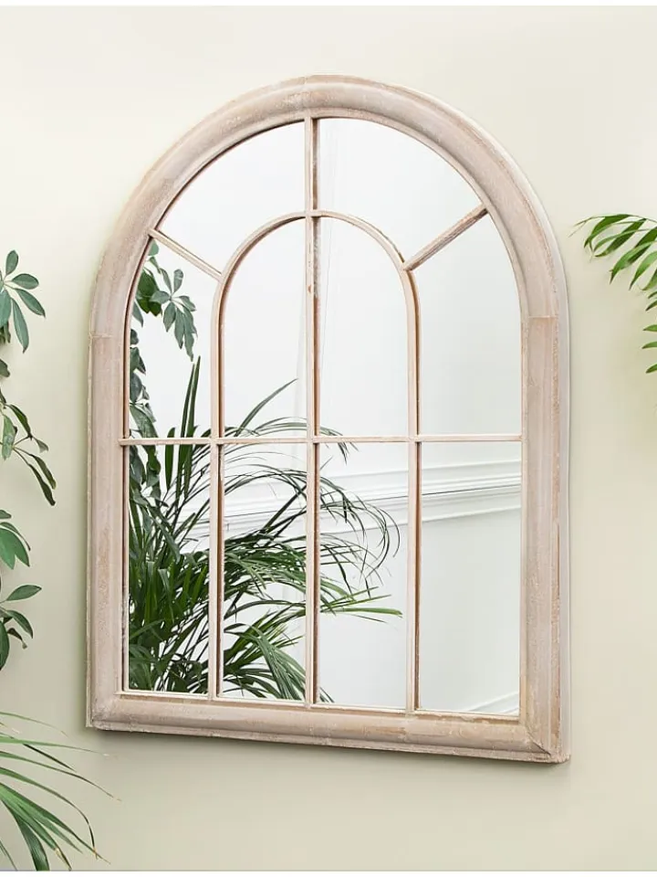 Beliani Spiegel<Wandspiegel EMBRY in Beige - (W) 69 x (H) 88 x (L) 5 cm