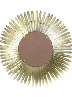 Rétro Chic Spiegel<Wandspiegel in Gold - Ø 55 cm