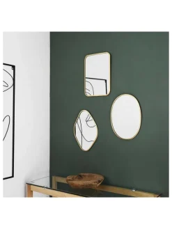 The Concept Factory Spiegel<Wandspiegel in Gold - (B)25 x (H)34 cm