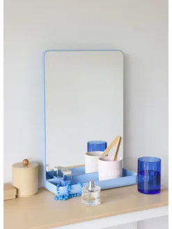 Design Letters Spiegel<Wandspiegel in Hellblau - (B)30 x (H)45 cm