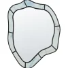 Beliani Spiegel<Wandspiegel LIVERDUN in Blau/Schwarz - (W) 64 x (H) 86 x (L) 2 cm