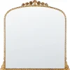 Beliani Spiegel<Wandspiegel LIVRY in Gold - (W) 71 x (H) 71 x (L) 3 cm