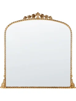 Beliani Spiegel<Wandspiegel LIVRY in Gold - (W) 71 x (H) 71 x (L) 3 cm