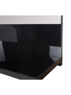 MCW Badmöbel<Wandspiegel mit Ablage B19, Schwarz