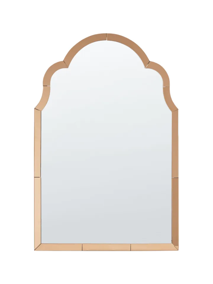 Beliani Spiegel<Wandspiegel NORVILLE in Kupfer - (W) 60 x (H) 89 x (L) 2 cm