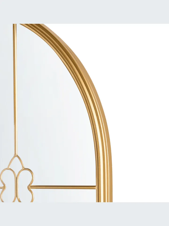 Beliani Spiegel<Wandspiegel THULAY in Gold - (W) 65 x (H) 99 x (L) 3 cm