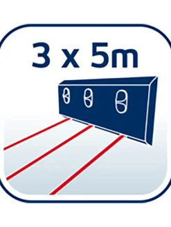 Leifheit Wäschekörbe & -Ständer<Wandtrockner "Rollfix 150 Triple Longline" in Weiß - (L)34 cm