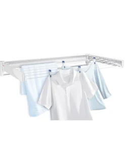 Leifheit Wäschekörbe & -Ständer<Wandtrockner "Telegant 81 Protect Plus" in Weiß