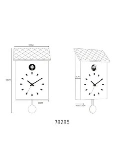 Globo lighting Lichterketten & Deko-Leuchten<Wanduhr "CLOCKY" in brown
