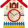 The Wild Hug Wanddekoration<Wanduhr "Cuckoo" in Bunt - (B)40 x (H)40 cm