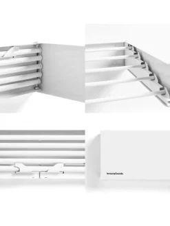 InnovaGoods Wäschekörbe & -Ständer<Wand-Wäscheständer in Weiß