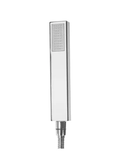 Beliani Badarmaturen<Wannenarmaturen BOYOMA in Silber - (W) 19 x (H) 118 x (L) 15 cm