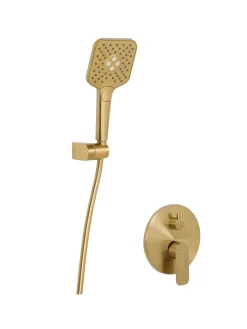 Beliani Badarmaturen<Wannenarmaturen CANAIMA in Gold - (W) 25 x (H) 175 x (L) 41 cm