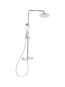 Beliani Badarmaturen<Wannenarmaturen CATAMARCA in Silber - (W) 23 x (H) 85 x (L) 38 cm