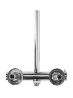 Beliani Badarmaturen<Wannenarmaturen CATAMARCA in Silber - (W) 23 x (H) 85 x (L) 38 cm