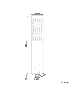 Beliani Badarmaturen<Wannenarmaturen CHILAPA in Gold - (W) 3.5 x (H) 22 x (L) 1.2 cm