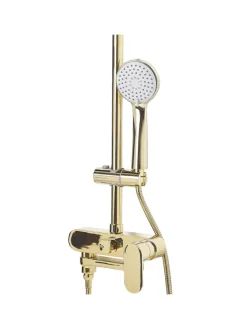Beliani Badarmaturen<Wannenarmaturen GURARA in Gold - (W) 23 x (H) 83 x (L) 36 cm