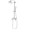 Beliani Badarmaturen<Wannenarmaturen GURARA in Silber - (W) 23 x (H) 83 x (L) 36 cm