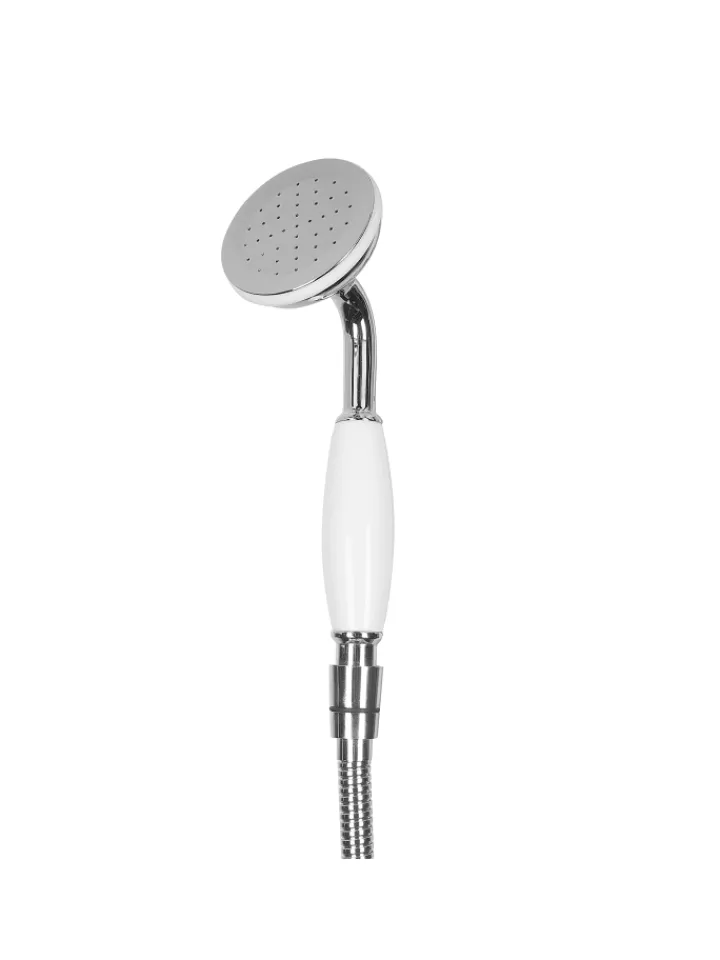 Beliani Badarmaturen<Wannenarmaturen HEBBE in Silber - (W) 27 x (H) 98 x (L) 10 cm