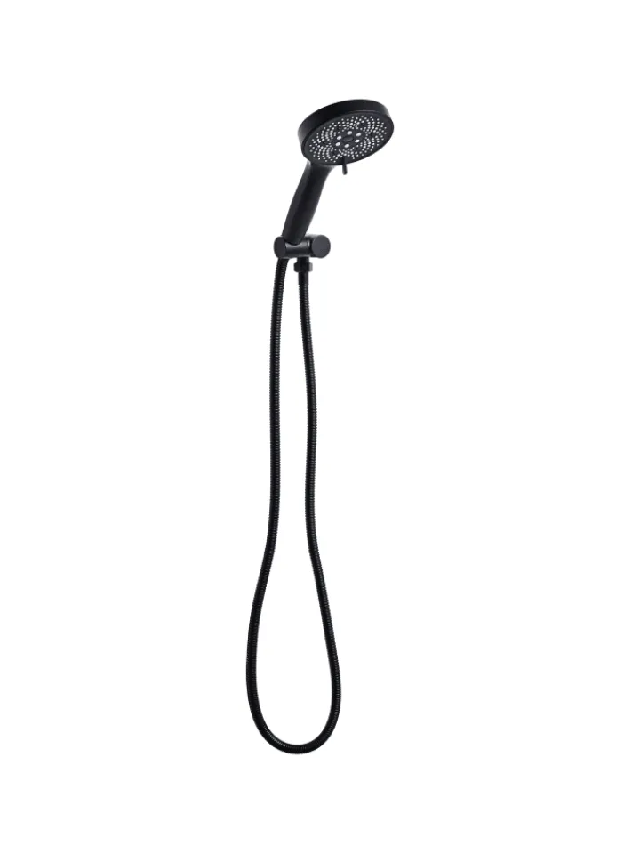 Beliani Badarmaturen<Wannenarmaturen ICHMA in Schwarz - (W) 12 x (H) 26 x (L) 7 cm