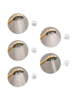 Beliani Badarmaturen<Wannenarmaturen ICHMA in Silber - (W) 12 x (H) 26 x (L) 7 cm