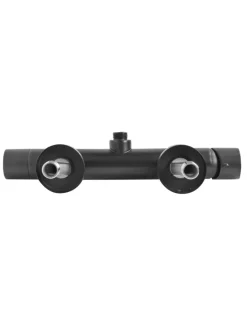 Beliani Badarmaturen<Wannenarmaturen MELIQUINA in Schwarz - (W) 31 x (H) 164 x (L) 12 cm