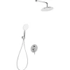 Beliani Badarmaturen<Wannenarmaturen PUELO in Silber - (W) 23 x (H) 180 x (L) 41 cm