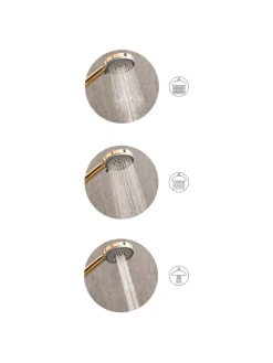 Beliani Badarmaturen<Wannenarmaturen SURIPA in Schwarz - (W) 10 x (H) 23 x (L) 6 cm
