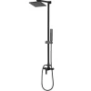 Beliani Badarmaturen<Wannenarmaturen TAGBO in Schwarz - (W) 18 x (H) 115 x (L) 52 cm