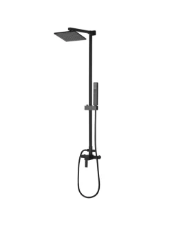 Beliani Badarmaturen<Wannenarmaturen TAGBO in Schwarz - (W) 18 x (H) 115 x (L) 52 cm