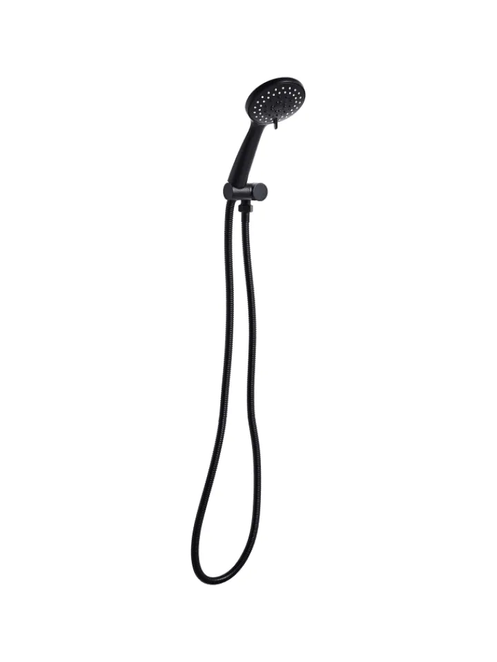 Beliani Badarmaturen<Wannenarmaturen TAMUSHAL in Schwarz - (W) 10 x (H) 23 x (L) 3 cm