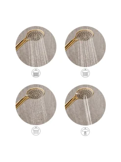 Beliani Badarmaturen<Wannenarmaturen TARMA in Silber - (W) 12 x (H) 25 x (L) 3 cm