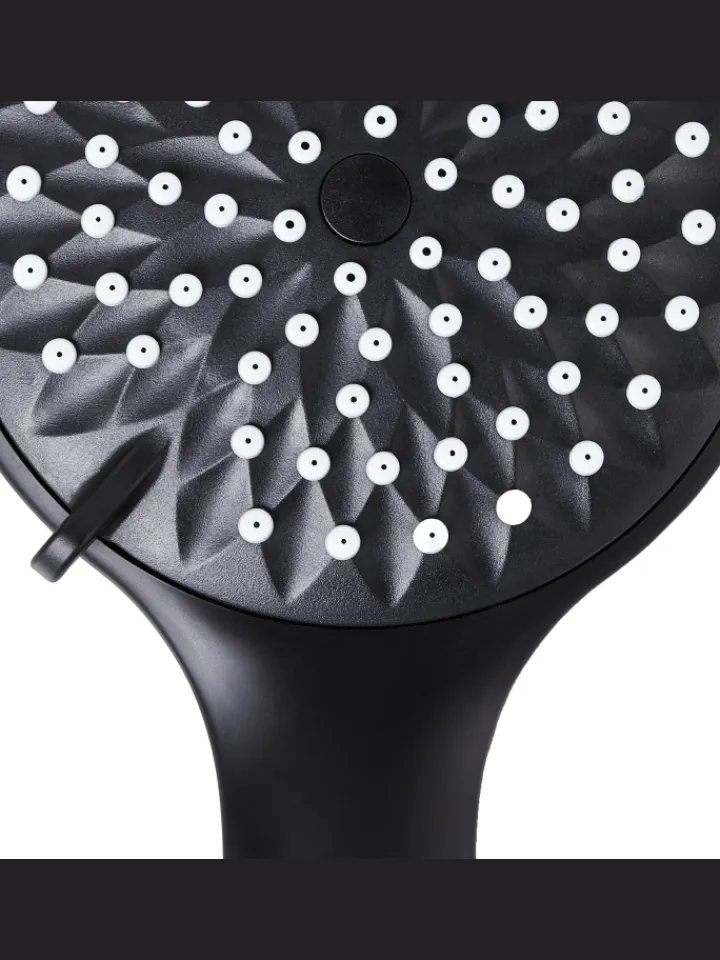 Beliani Badarmaturen<Wannenarmaturen TARMA in Schwarz - (W) 12 x (H) 25 x (L) 3 cm