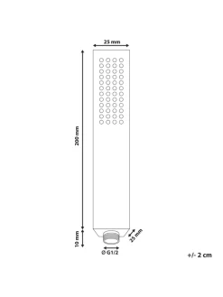Beliani Badarmaturen<Wannenarmaturen YARARI in Silber - (W) 2.5 x (H) 20 x (L) 2.5 cm