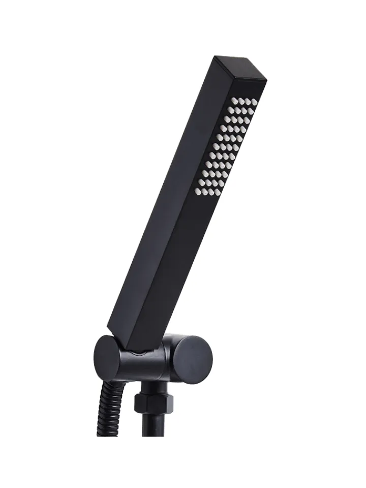 Beliani Badarmaturen<Wannenarmaturen YARARI in Schwarz - (W) 2.5 x (H) 20 x (L) 2.5 cm