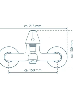 Schütte Badarmaturen<Wannenfüllarmatur ''Athos'' in Chrom