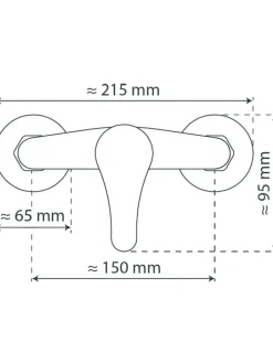Schütte Badarmaturen<Wannenfüllarmatur ''Athos'' in Chrom