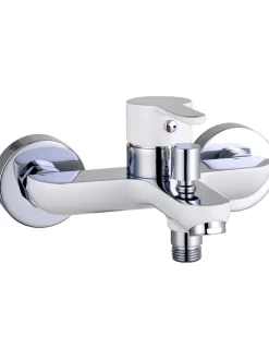 Schütte Badarmaturen<Wannenfüllarmatur "Diziani" in Weiß/ Chrom